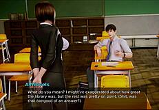 Academy 190 in anime hentai game style