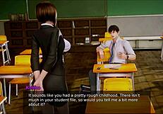 Academy 190 in anime hentai game style