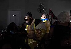 x men strip naked for horny milfs in orgy