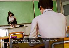 Academy 190 in anime hentai game style