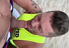 cruising for big cocks on public beach with blowjobs and fucking