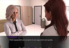 Skinny Blonde And Brunette Go Wild At Nudist School Beach