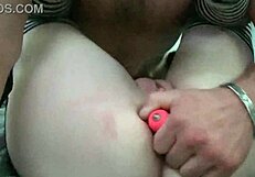 Double Penetration Fucks Throat, Dildo In Tight Pussy