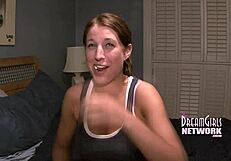 Late night finger fucking leads to a massive squirt?