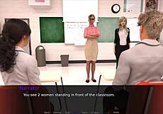 Skinny Blonde And Brunette Go Wild At Nudist School Beach