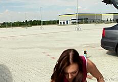 Morgan’s kinky solo adventure in outdoor setting