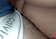 Big-assed wife giving thong show?