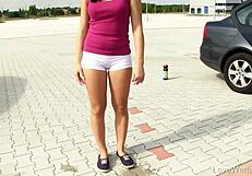 Morgan’s kinky solo adventure in outdoor setting