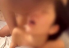 vertical video call from stepdaughter to father-in-law, sharing homemade anime hentai moments.