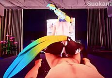 uma musume rides in cowgirl style