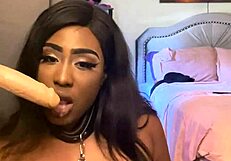 lexo butterflys passionately performs oral submission on a black ebony partner