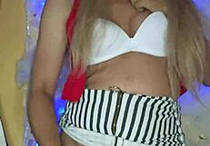 Beautiful transvestite with makeup