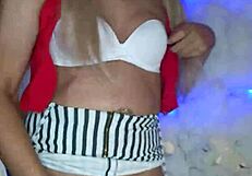 Beautiful transvestite with makeup