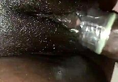 Ebony Babe with Big Clit Gets Fucked by Ex Pal