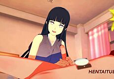 Naruto hentai featuring Naruto and Hinata in steamy animated action