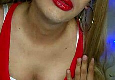 Beautiful transvestite with makeup