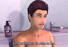 Steamy bath time with a MILF and a tit job
