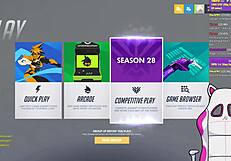 Vtuber lewdneko plays overwatch and gets spanked part 1