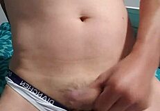 i'm watching this gay boy in his underwear