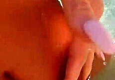 i enjoy some pool fun with abigail mac, showing off my big tits and nude body.