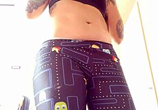 Sweaty and Satisfied: Detailed View of My Intense Gym Workout Session.