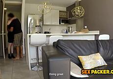 Redhead Latina amateur gets big cock sex tourist in hardcore scene