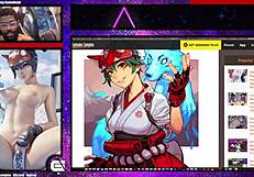 Kiriko's tight pussy getting slutty in Overwatch 2 hentai