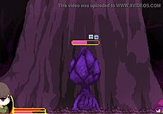 Anime game with monsters and girls that try to touch the player.