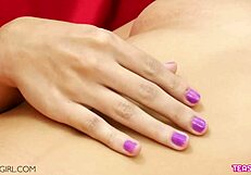 Super Hot Brunette Teen Reveals Her Perfect Tight Pussy