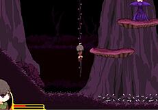 Anime game with monsters and girls that try to touch the player.