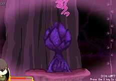 Anime game with monsters and girls that try to touch the player.