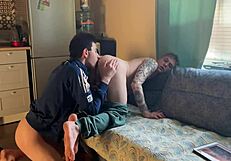 Twink Sits on Big Dick in BDSM Scene