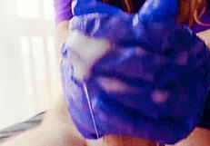 ASMR Masturbation in Gloves with Loads of Cum