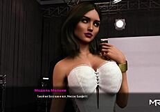 Big tits bouncing intriguingly at the gym in this anime hentai game