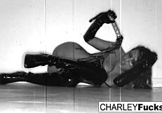 Charley Chase BEGS for a HARD WHIPPING on her BIG TITS