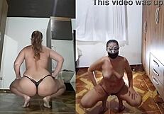 Homemade anal with toys and lingerie hints at more.