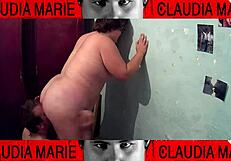 Fat Amateur Licks Ass and Pounds Wardrobe