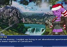 Star Wars cosplay bang with alien girls!