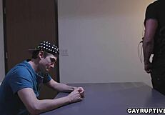 Gay sex at work: Jack Hunter's humiliation and anal sex with Nick Capras' big dick