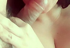 Blonde Asian with big tits sucks my boss's cock for a raise