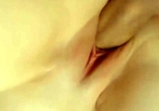 I'm fuckin' her shaved pussy with my hard cock from POV