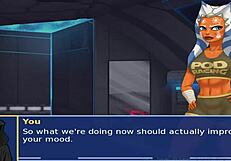 Star Wars cosplay bang with alien girls!