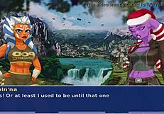 Star Wars cosplay bang with alien girls!