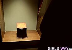 Busty Lesbian Babe Rides