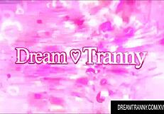 Tranny Danielle Albuquerque Jerks Off While Machine Fucks Her!