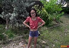 Pretty Chinese girl Lulu Chu has rough sex in a van