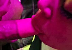 He needed release so i offered my mouth for a deepthroat blowjob as a pretty brunette bbw cougar