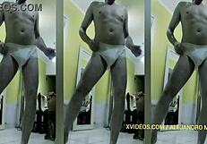 Hey, Showing Off My Bulge in Tight Underwear for Gay Fetish