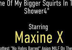 I love watching Maxine X squirt in the shower with her toy
