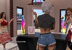 Steps of debauchery lead to unexpected brothel sex in public changing room